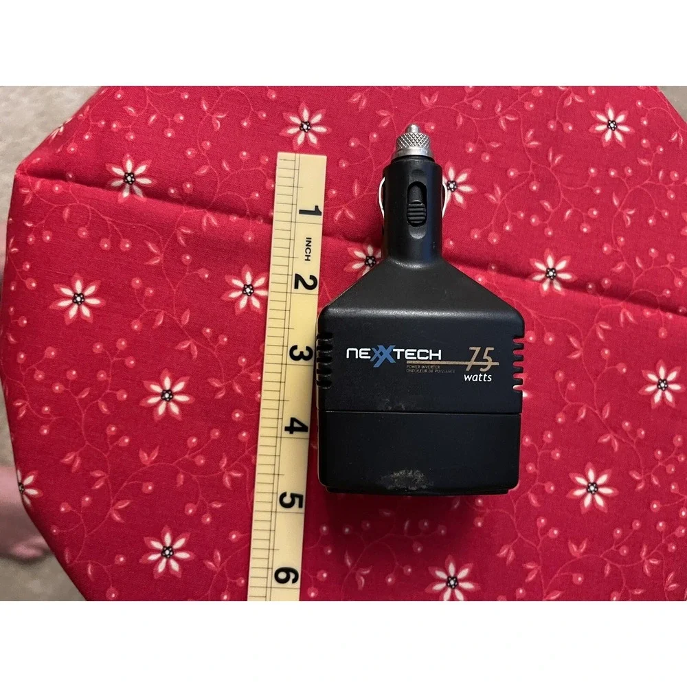 NEXXTECH 75W Mobile Car Power Inverter 12V DC to 120V AC 2218075
